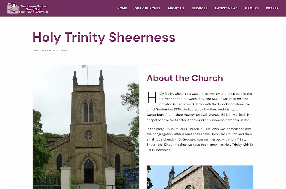 New website for West Sheppey Parish